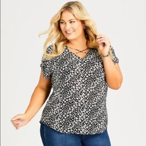 Avenue Floral Print Top